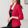 Spring Autumn Women Suit Jacket Korean Slim Short Casual Blazers Female Temperament Solid Color Suit Top
