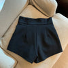 Women Shorts Mooyufon Black Shorts Women Harajuku Elegance High Waisted Shorts A Line Slim Casual Girl Straight Pants Sexy