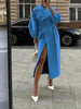 Winter Coat For Women Solid Loose Lapel Double Breasted Trench Vintage Long Sleeve Jackets Warm Thick Woman Coats