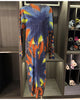 Pleated Floral Printting Women's Dress Autumn Long Sleeve Elastic Casual Famale Clothing 2DB4652
