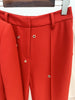 High Street FW Designer Runway Suit Set Ladies Slim Fit Single Button Rivet Gromet Blazer Jacket Pants Suit