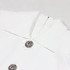 Sml Elastic Knitted Solid Color Flip Collar Button Back Zipper Large hem Pleated Casual Women's Dress