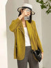 Pleated Blazers For Women Spring Lapel Single Breasted Long Sleeves Coat Female Coat 2DA3117
