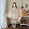 Han Mushroom Liang Original Design Lolita Dress Flower Marriage Jsk Suspender Dress Women