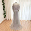 Beaded Mermaid Evening Dress for Women Elegant High Neck Long Sleeves for Women Wedding Party Gown Customized