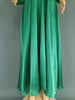 Women Elegant Shiny Satin Loose Party Dress V Neck Beading High Waist Long Gowns Formal Celebrate Evening Event Birthday Robes