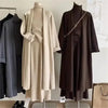 Three Piece Sets Women Long Sweater Vest Jumper Dress Kintted Spring Autumn Winter Crochet Cardigan Y2k High Waist Skirt