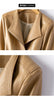 Leather Jacket Women's Short Slim Sheepskin Coat Spring Autumn Leather Jacket Long Sleeve Lapel Zipper Outwear