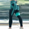 Striped digital-printed high-waist hip-lifting fitness/yoga workout leggings for women