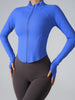Women's Long-Sleeved Clothes Zipper Sports Jacket Top Outer Wear Professional Training Running Fitness Clothes Spring