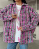 Blouse Women's Shirts Spring Autumn Plaid Long Sleeve Shirt Loose Tops Casual Coat Женский Топ Blusas Mujer Рубашка Женская