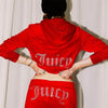 Winter Juicy Coutoure Tracksuit Women Velvet Diamond Long Sleeve Pants Hoodie Suits Piece Set Zipper Tracksuit Cro