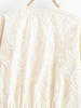Women O Neck Long Sleeve Embroidery Jacket Front Zipper Loose Crop Outerwear Lady Commuting Casual Outfits