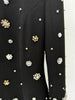 High Street Designer Party Vestido Women's Formal Long Sleeve Beaded Long Maxi Dress