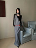 Wasteland Designer Long Dresses Women Winter Autumn Long Sleeve Maxi Dress Grey Khaki Knitted Dress Fall Clothes