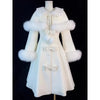 Temperament Coat Cape Shawl Two on Winter Ladies' Butterfly Bow Solid Color Medium Long Collar Coat for Women