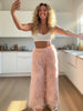 Furry Casual Straight Pants Women Y2K Simple Autumn Basic Wild Streetwear Sweatpants Skinny Hipster Trousers