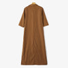Women's Vintage Maxi Shirt Dress Spring 3/4 Sleeve Lapel Neck Slit Hem Long Dresses Loose Casual Solid Robes Femme