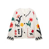 Chic Embroidery Pink Lace Up Woman Short Coat Casual Long Sleeves V Neck Jacket Autumn Lady Commuter Street Outerwear