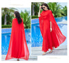 Women Long Sleeve Dress White Chiffon Spring Vintage Casual Maxi Dresses For Elegant Prom Clothes