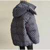 Autumn Winter Print Women's Cotton Jacket Loose Hooded Thicken Zipper Pockets Jackets Female Warm Full Sleeve Outwear