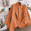 Spring Design with Belt Women's Blazers Korean Streetwear Long Sleeve Blazer Jacket Notched Collar Suit Coat