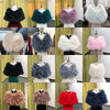 Real Ostrich Feather Wedding Shawl Women Winter Fur Wrap Cape Scarf Fluffy Feather Bridal Shrug Party Stoles Bride Cape Cloak