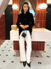 Frog Closure Velvet Tassel Jacket Slim Long Sleeve Mandarin Collar Spring Elegant Women Outerwear Chic Lady Coat