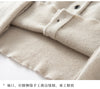 Autumn Women's Cardigan 100% Cashmere Knitted Sweater Chic Tops Female Causal Turtleneck Collar Loose Size Jacket Coat