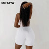 Women Sporty Activewear Draped Shorts Yoga Jogger Elastic Shorts