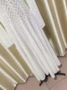 Lace Dress Women's Round Neck Hollow Out Slim Long Sleeve Retractoin Waist Big Swing Dresses 7AB8070