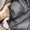 Autumn Winter Fake Two Pieces Splicing Cotton Jacket Women Cotton-Padded Thick Warm Parkas Short Coat Female Casual Lady Top