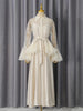 White Two Piece Set for Women Lapel Flare Sleeve Spliced Ruffles Lace Blouse High Waist Simpel Vest Dress Fairy Suit Female