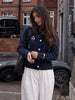 Chic Embroidery Pink Lace Up Woman Short Coat Casual Long Sleeves V Neck Jacket Autumn Lady Commuter Street Outerwear