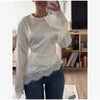 Back Sequin Star Long Pants Women Casual Contrast High Waist Loose Wide Leg Trousers Lady Spring Autumn Bottoms