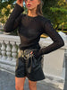 Elegant Lace Up Woolen Overcoat Women Casual Lapel V-neck Full Sleeve Loose Warm Outerwears Lady Autumn Commute Street Coat