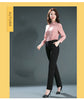 Spring and Autumn Khaki High Waist Straight Baggy Pants Women, Navy Middle-aged Mom Stretch Casual Trousers,Plus Size M-8XL