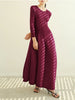 Pleated Long Sleeve Flower Bud Dress Spring Lantern Long Casual Elegant Dresses Dubai Abaya Women Designer Clothes