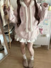 Japanese Sweet Hooded Cardigan Sweatshirt Embroidery Women Cute Jacket Spring Autumn Coat Hooded Y2k Kawaii Outerwear