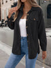 Autumn Winter Casual Single Breasted Pocket Jacket Solid Color Long Sleeve Corduroy Coats for Women Khaki Pink Red