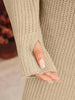Women's Ribbed Knit Long Sleeve Dresses Autumn And Winter Texture Loose Sweater Dress Temperament Women's Vestidos