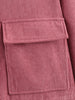 Spring Pink Casual Jacket Women's Loose Fit Streetwear Front Zipper Pockets Lounge Wear Daily Outerwear