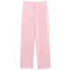 Woman Pink Feather Pant Sets Women's Two Pieces Set Long Sleeve Suit Outfit Office Wear Woman High Waist Trousers Sets