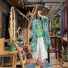 Spring Retro Print Ramie Loose Women Thin Wind Coats Leisure Long Trench Vintage Chinese Style Coat