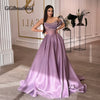 Charming Pleats Prom Dress for Women Rhinestones A-line One Shoulder Illusion Vestidos de Noche Party Customized