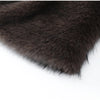 Women Thick Faux Fur Coat Lapel Hidden Button Loose Elegant Lady Outerwear Female Street Warm Commute Overcoat