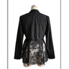 Women Elegant Blazer Suits Ladies Spring Autumn Long Sleeve Single Button Jackets Coats with Lace Hem