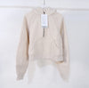 Lulu Flora Winter women's sports sweater camping half-zip hooded shirt with fleece outdoor running warm jacket, thickened