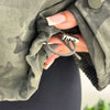 Women's Cropped Coats Camo Printed Hooded Zipper Padded Jacket Autumn Winter Lady Long Sleeve Panelled Loose Coat Outerwears
