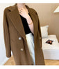 101801 Women Coat Winter Women's Jacket 10% Cashmere 90% Wool Classic Camel Wool Coat
